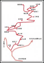 景区景点示意图